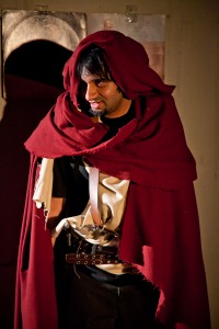 Jai Sahai as Spango Garnetkiller in Impact Theatre's production of Of Dice and Men, by Cameron McNary