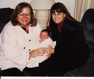 My mother, Charlene, and my newborn niece, Bayley, 1994.